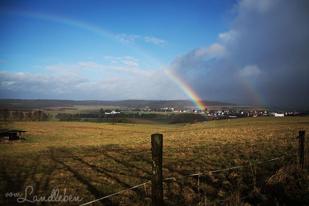 Regenbogen über dem Taunus
