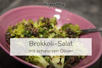 Rezept: Brokkoli-Salat mit schwarzen Oliven