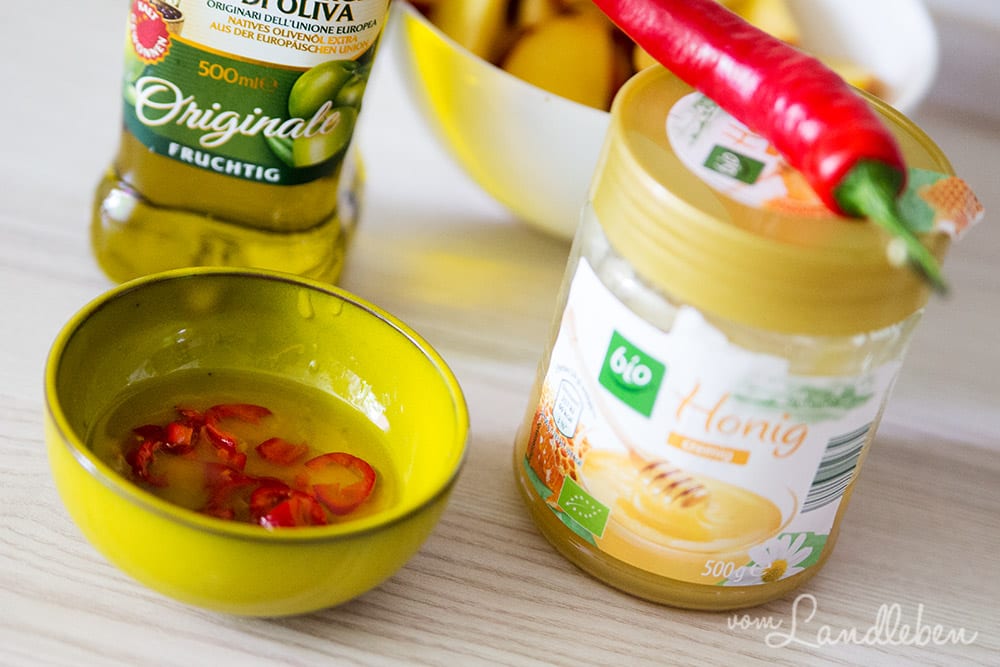 Rezept: Salat mit gegrillten Pfirsichen