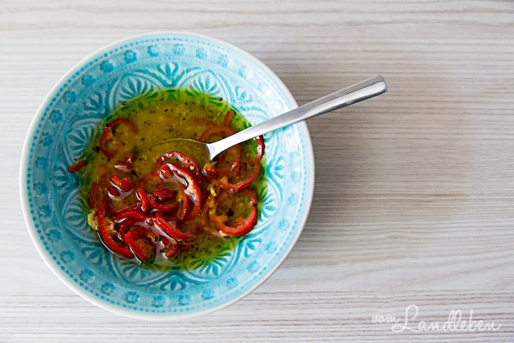 Rezept: Salat mit gegrillten Pfirsichen