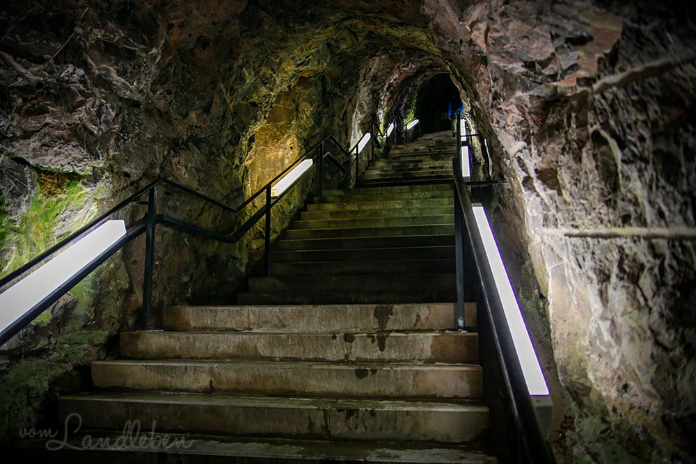 Tunnel zur Felsenkirche in Idar-Oberstein
