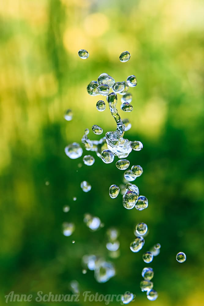 Wassertropfen bei kurzer Belichtungszeit