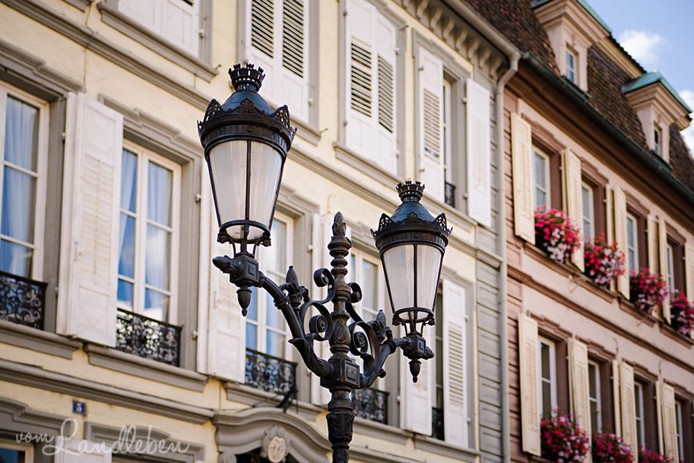 Straßenlaterne in Wissembourg