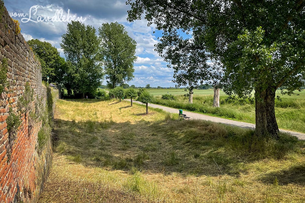 Die Stadtmauer in Zons
