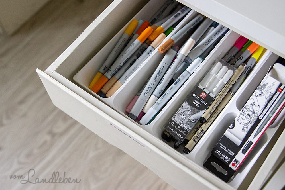 Aufbewahrung von Brushpens