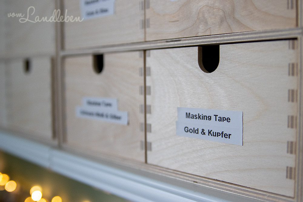 Aufbewahrung von Masking Tape