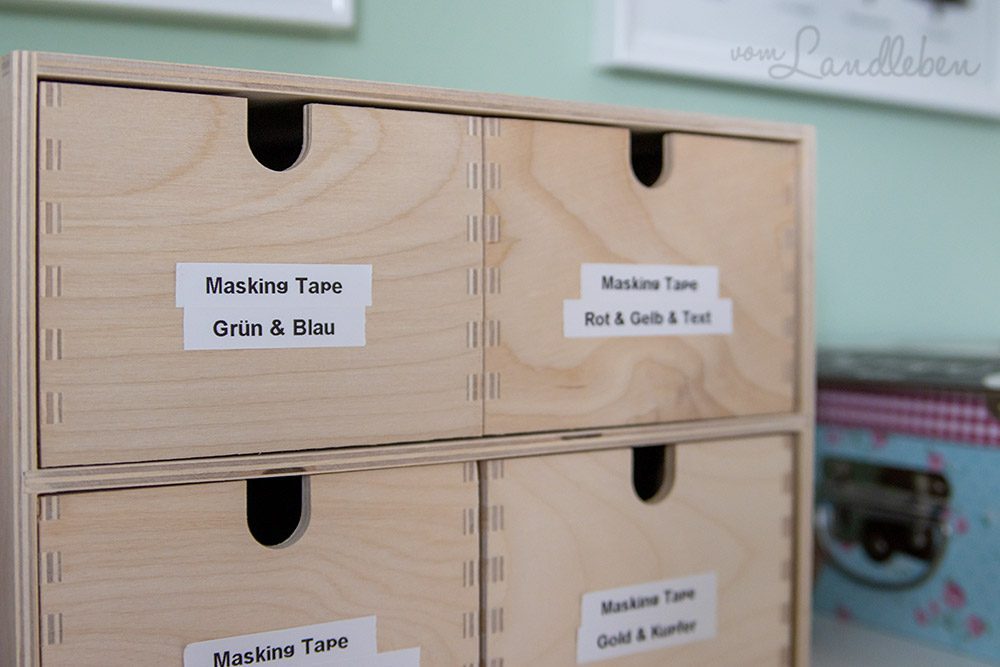 Aufbewahrung von Masking Tape