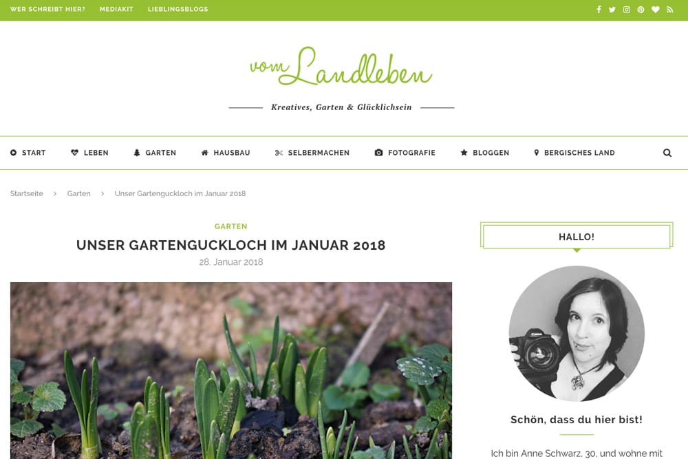 Screenshot – vom-landleben.de Februar 2018