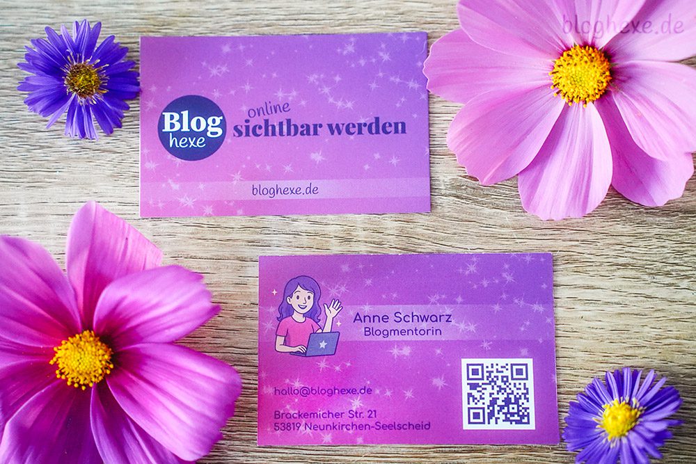 Visitenkarten für die Bloghexe