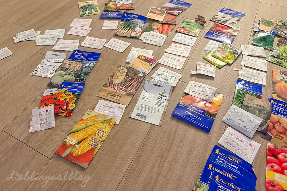 Saatgut sichten und sortieren