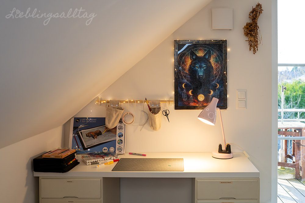 Kreativbereich im Arbeitszimmer