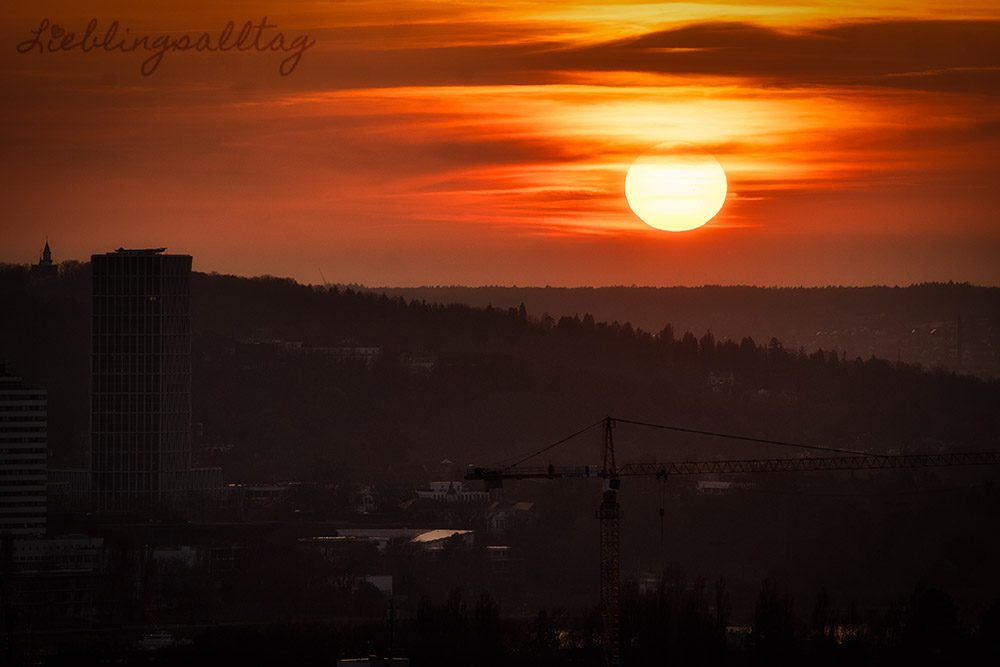 Sonnenuntergang über Bonn