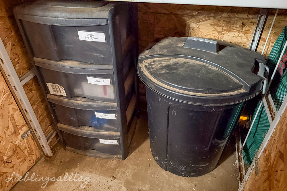 Sattelschrank organisieren